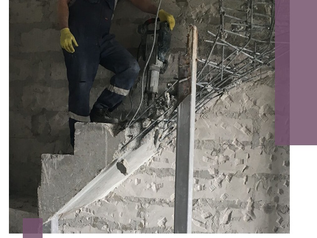 Демонтаж металлических и бетонных лестниц в Орске