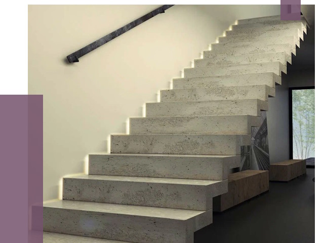 Облицовка бетонных лестниц в Орске от 4653 руб/м2 