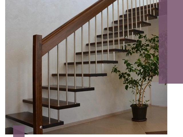 Лестницы на больцах под ключ в Орске – изготовление и монтаж