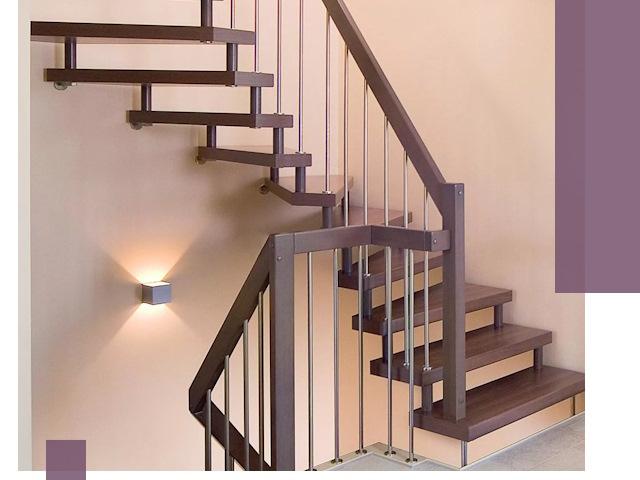 Изготовление лестниц на больцах в Орске под ключ