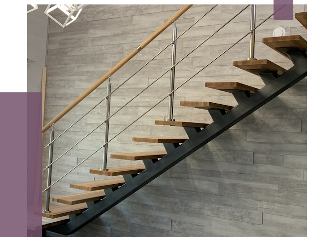 Изготовление лестниц на монокосоуре в Орске от 77033 руб. 