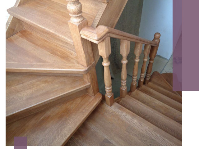 Дубовые лестницы под ключ в Орске: изготовление и монтаж