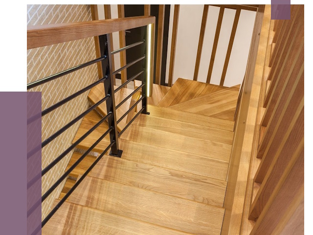 Лестницы из ясеня в Орске под ключ от 10133 руб. 