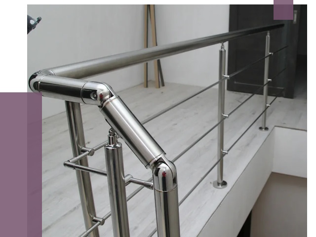 Перила из нержавеющей стали в Орске от 9099 руб. под ключ | ПРОЛЁТ-Рск