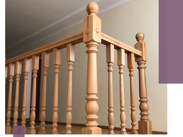 Деревянные перила на заказ в Орске: монтаж и изготовление