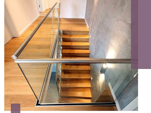 Перила для лестницы в доме — изготовление и монтаж в Орске