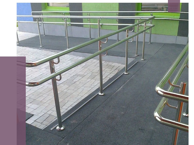 Ограждения пандусов в Орске от 4395 руб. монтаж | ПРОЛЁТ-Рск