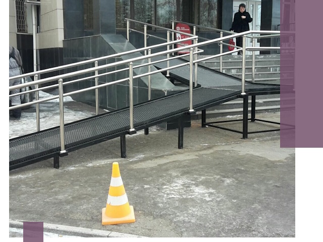 Стационарные пандусы под ключ в Орске — изготовление и монтаж