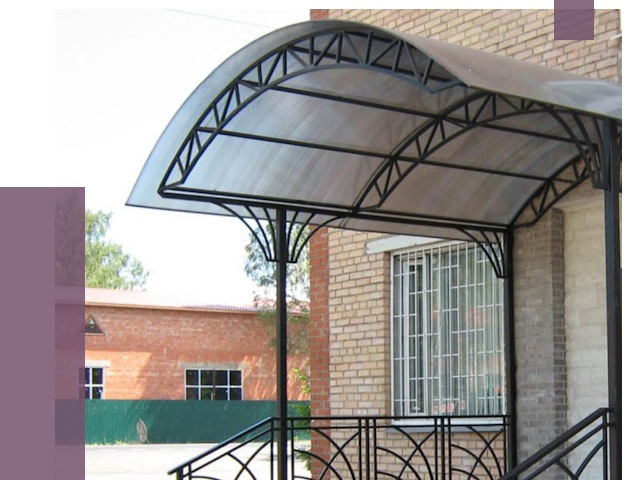 Металлические навесы и козырьки в Орске от 12925 руб.