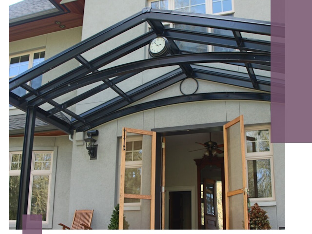 Изготовление и монтаж навесов и козырьков в Орске