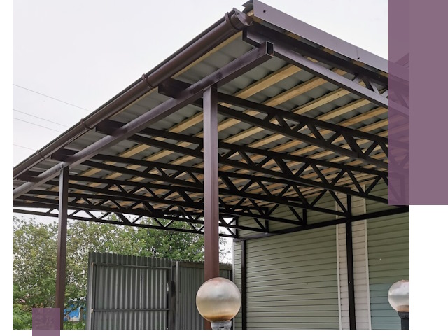 Навесы под ключ в Орске: изготовление, монтаж и гарантия