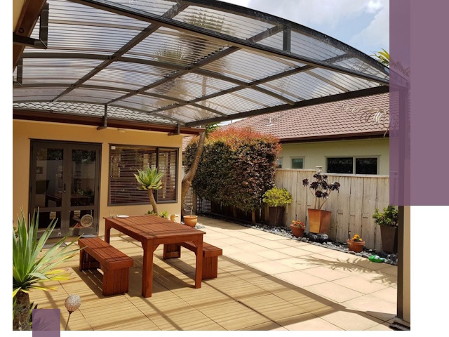 Навесы во двор под ключ в Орске — изготовление и монтаж