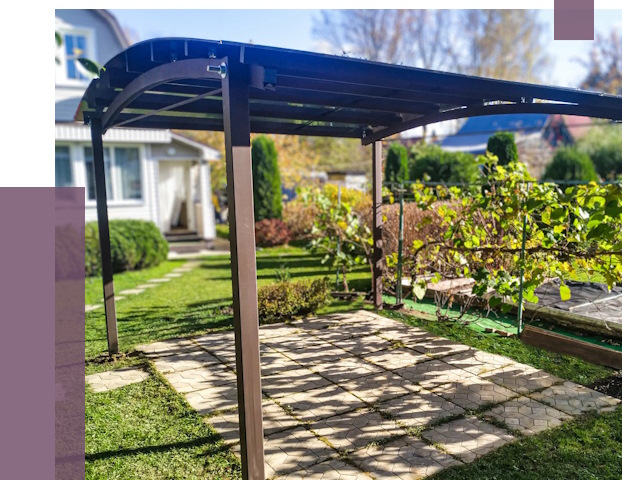 Навесы для дачи в Орске от 12873 руб. под ключ — ПРОЛЁТ-Рск