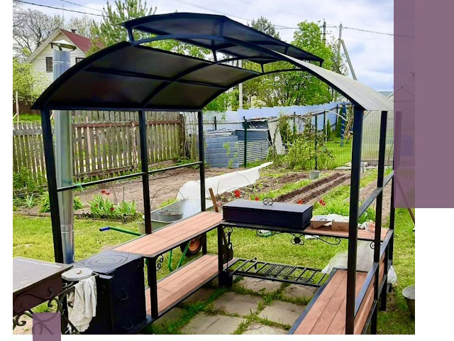 Навесы для барбекю в Орске: изготовление, монтаж и демонтаж