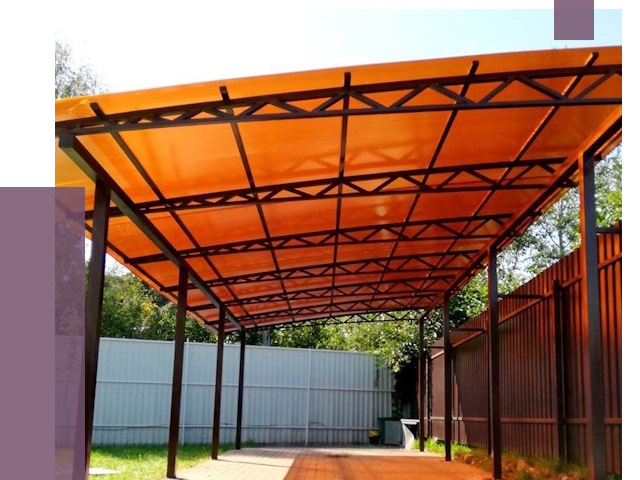 Односкатные навесы под ключ в Орске от 13287 руб. 