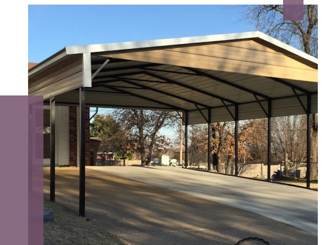 Двускатные навесы в Орске от 8117 руб.  | ПРОЛЁТ-Рск