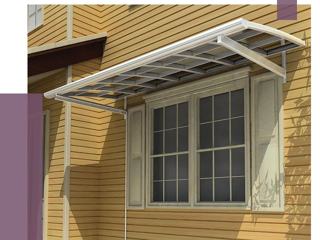 Козырьки над окнами в Орске от 7703 руб. — монтаж, покупки | ПРОЛЁТ-Рск