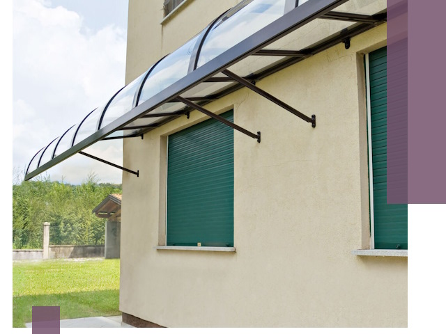 Козырьки над окнами в Орске — изготовление и монтаж по выгоде