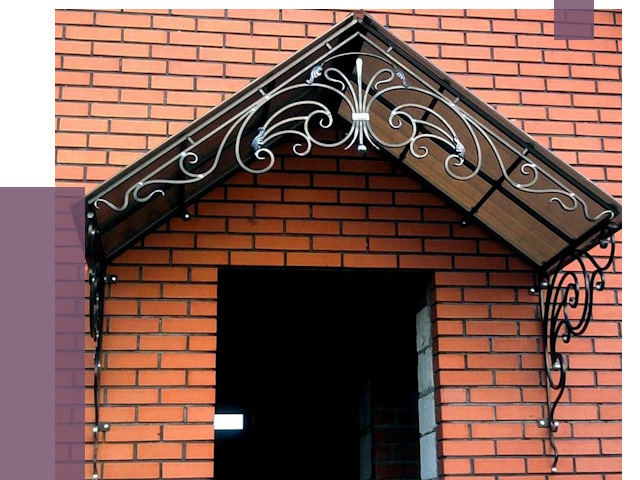 Металлические козырьки в Орске от 10805 руб. 