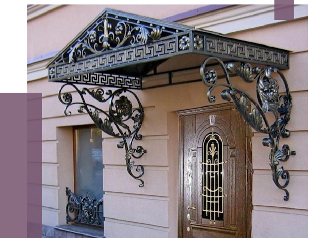 Кованые козырьки в Орске под ключ от 12873 руб. — ПРОЛЁТ