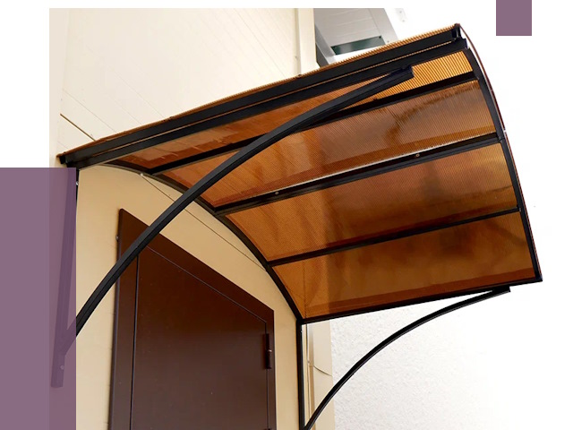 Недорогие козырьки в Орске от 7672 руб.  | ПРОЛЁТ-Рск