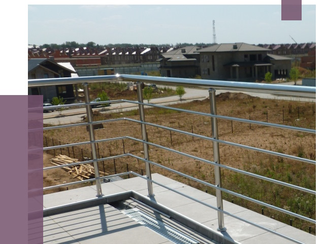 Парапеты из нержавеющей стали в Орске от 8065 руб. за м² | ПРОЛЁТ-Рск