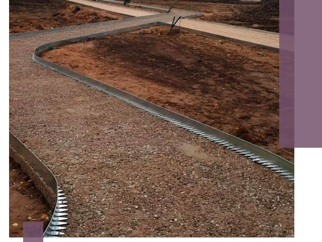 Металлические бордюры под ключ в Орске — изготовление и монтаж