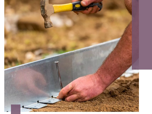 Монтаж металлических бордюров в Орске быстро и качественно