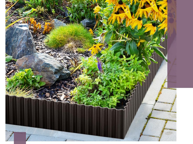 Металлические бордюры для клумб в Орске — производство и монтаж