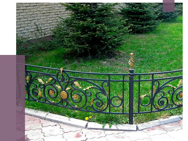 Кованые газонные ограждения в Орске от 7703 руб. — ПРОЛЁТ-Рск